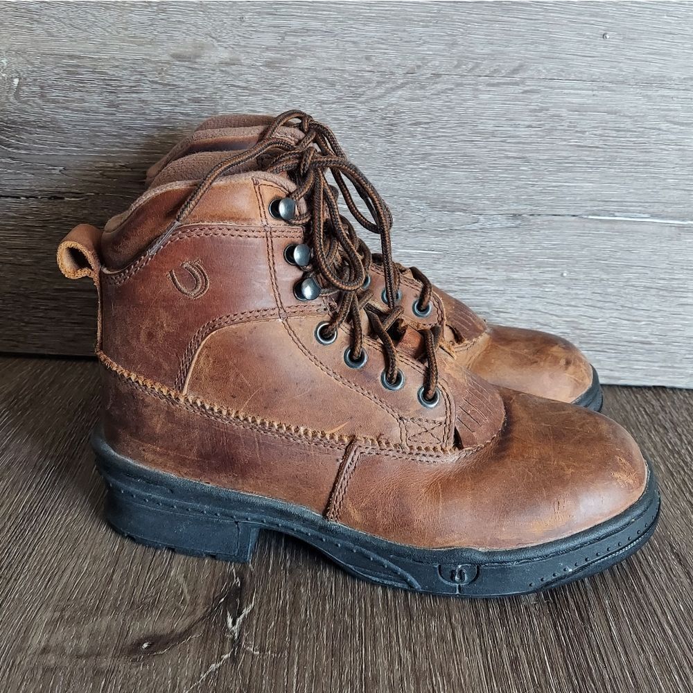Roper Footwear Women's Crossrider Horseshoe 3/4" Heel Boots Size 6